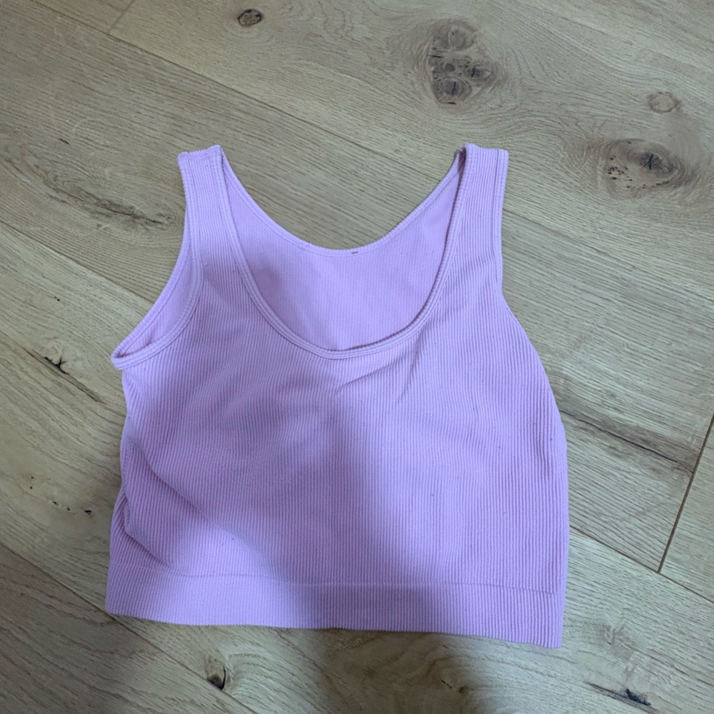 Lilac Ribbed Tank Top